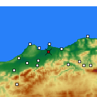Nearby Forecast Locations - Algeri - Carta