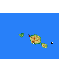Nächste Vorhersageorte - Tahiti - Karte